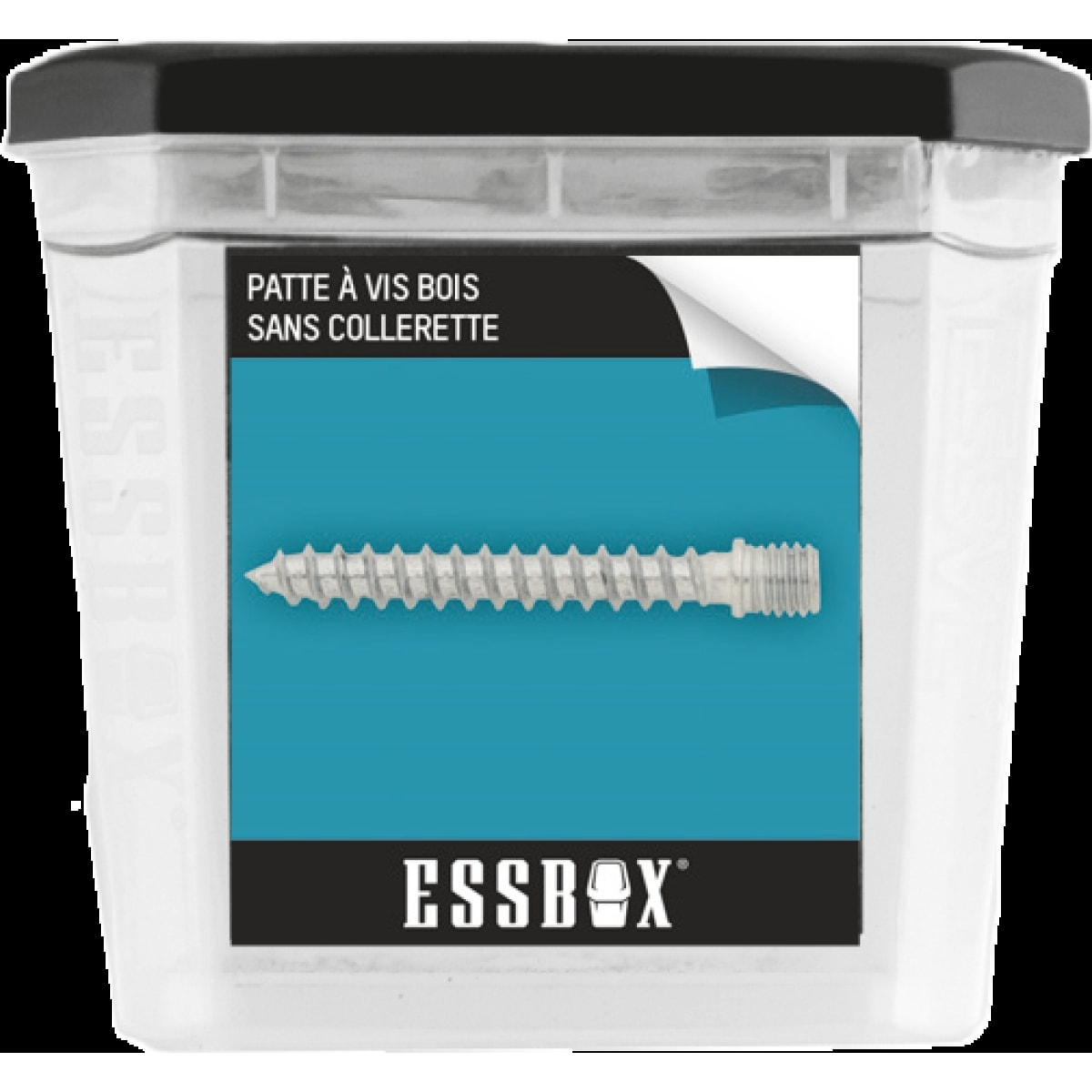 Patte à vis bois ESSBOX SCELL-IT Sans collerette - Ø8 mm x 50 mm - Boite de 50 - EX-9332110850