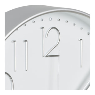 Orologio da parete Lalibela argento con movimento silenzioso ø30 cm