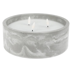 Well home - vela led formato redondo color gris ø20x8cm
