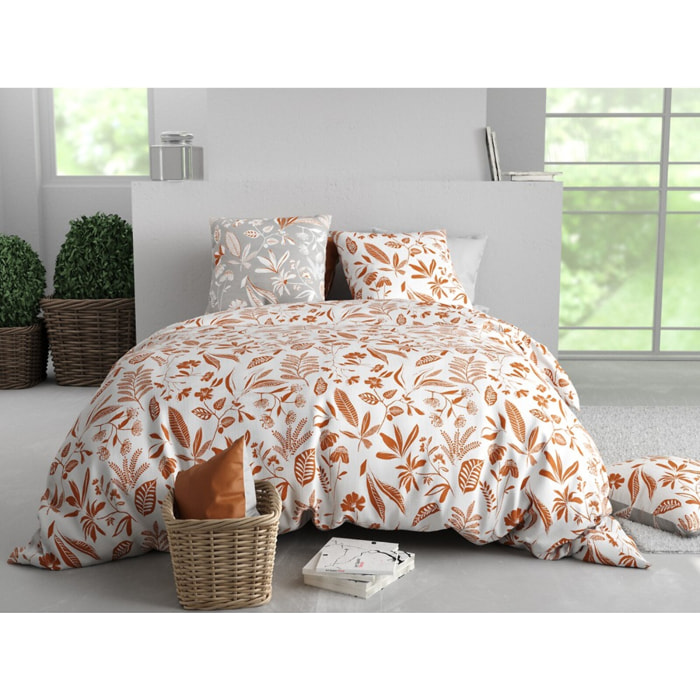 Parure housse de couette coton multicolore