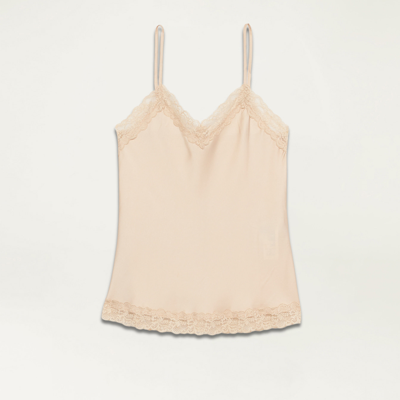 Oltre - Top lingerie in raso e pizzo - Beige