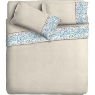 Completo letto Armonie IPERSAN Puro Cotone Felce Borbonese Beige