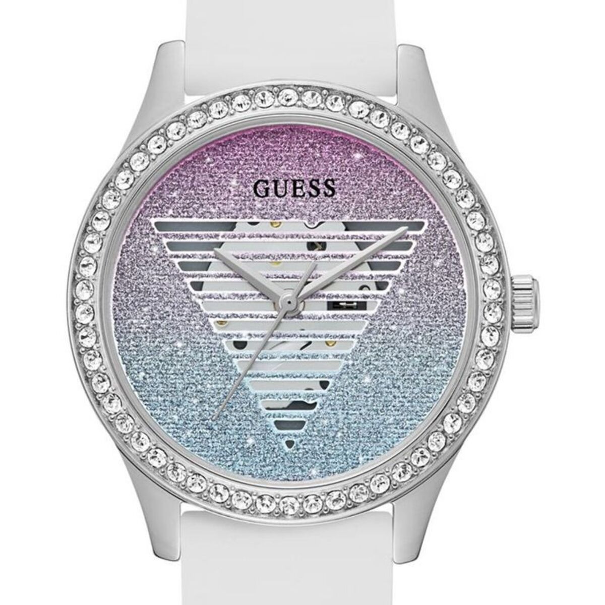 Reloj Guess GW0530L5 Mujer Analogico Cuarzo con Correa de Silicona
