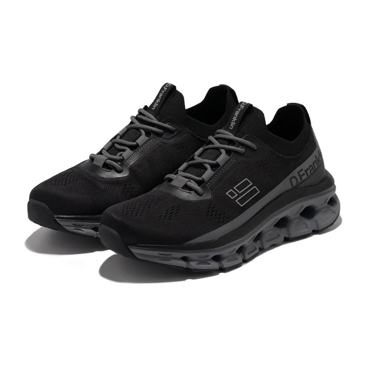 Zapatillas Unisex Aero Mesh en Negro y Gris D.Franklin