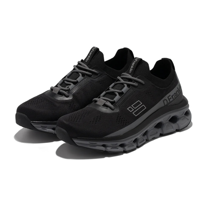 Zapatillas Unisex Aero Mesh en Negro y Gris D.Franklin