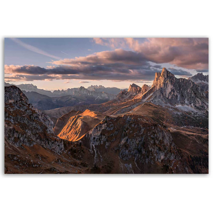 Tableau montagne Sentier dans les dolomites Tableau alu Dibond