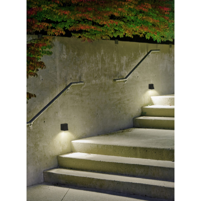 Forlight Aplique Ip54 Loyd Single Emission Led 2,1W 3000K Gris 96Lm