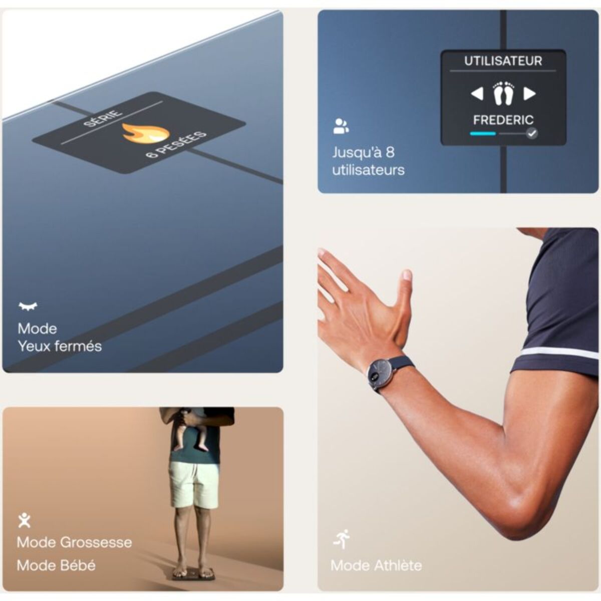Pèse personne connecté WITHINGS Body Comp Noir