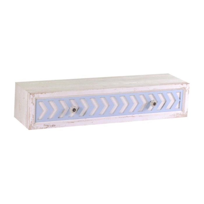 Mensola in legno Cipro con cassetto cm80x21h16,5