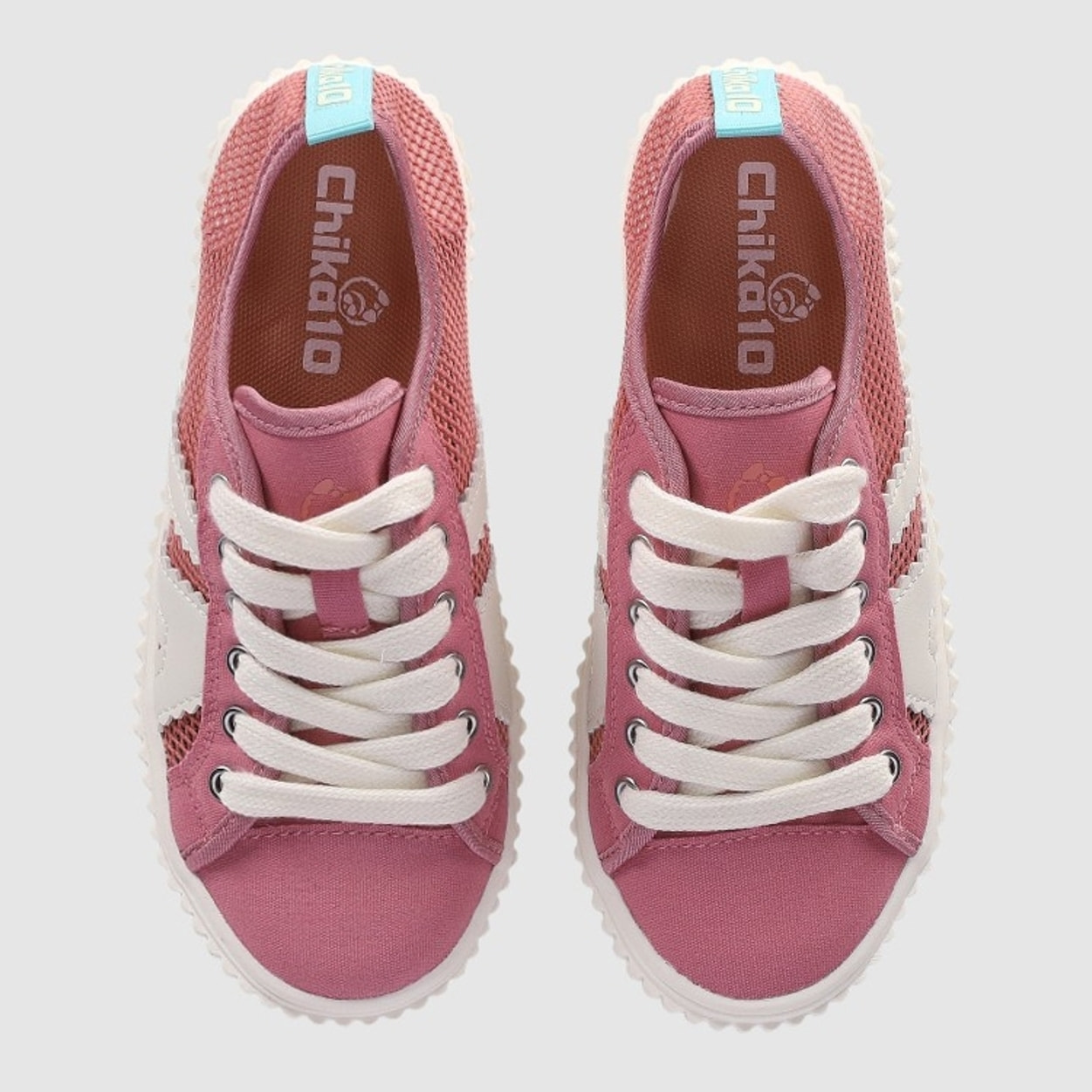 Deportivos de Tejido - Rosa - Tacón: Bajo