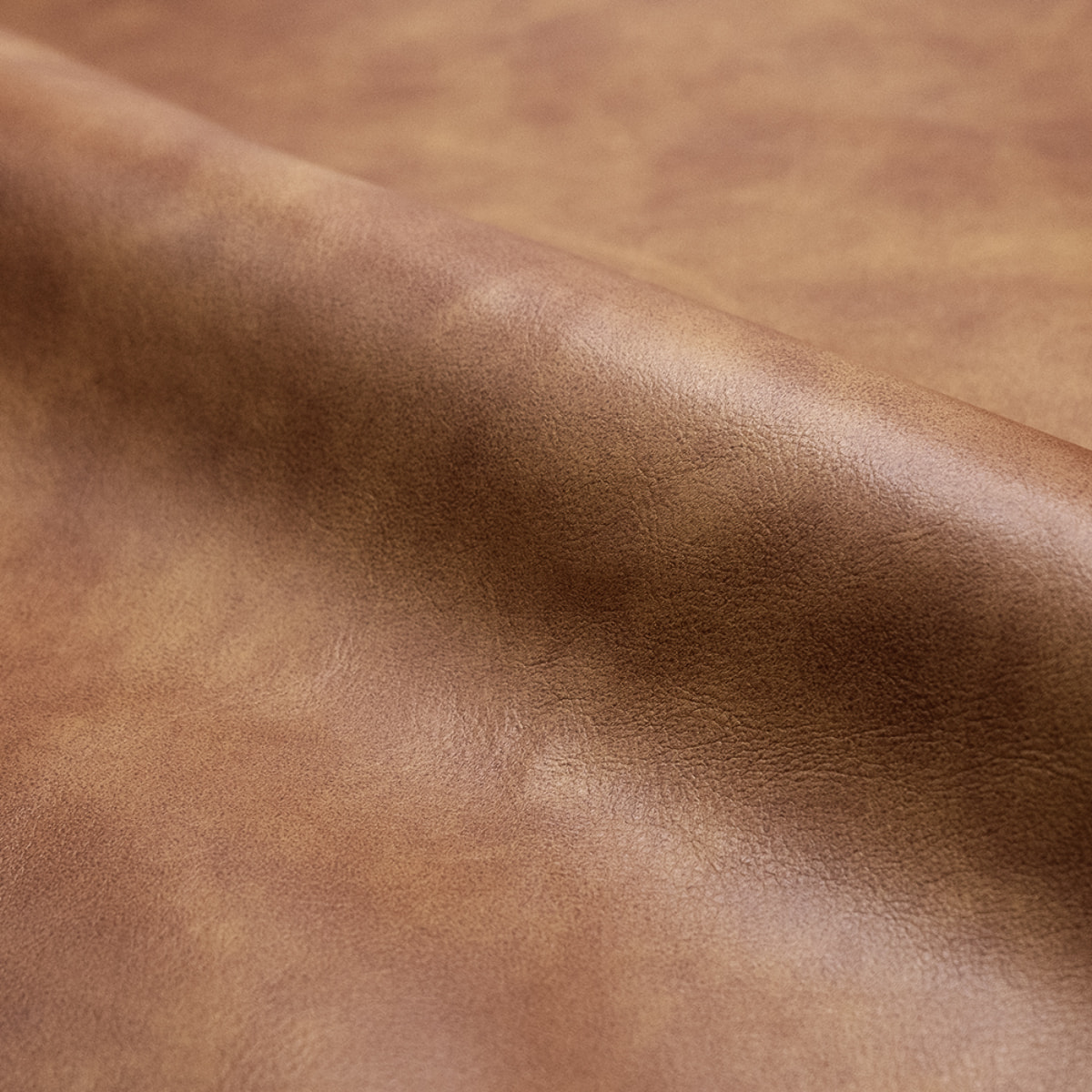 Lot de 2 chaises en cuir synthétique camel - Henrik