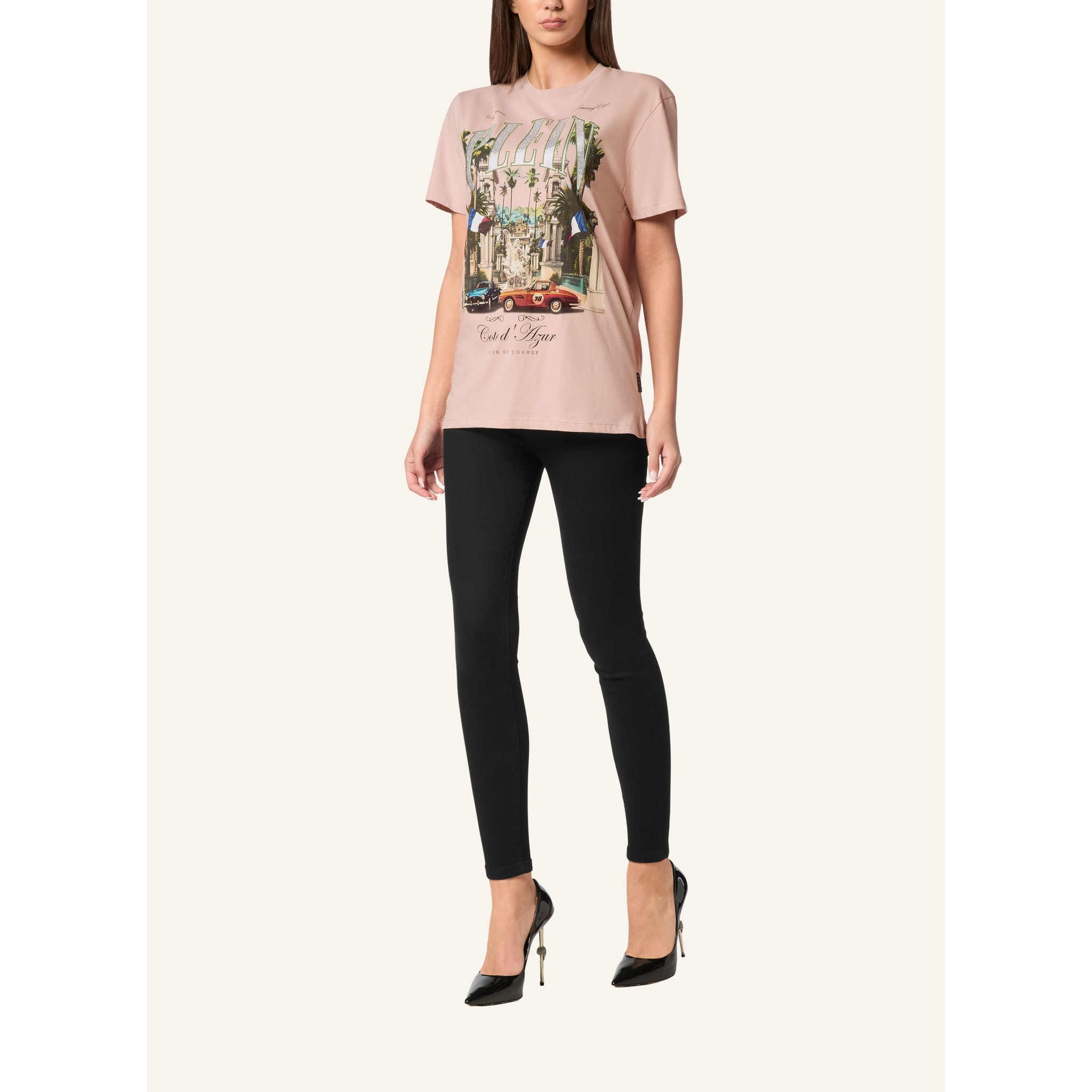 PHILIPP PLEIN Camiseta Hombre Fit RACING