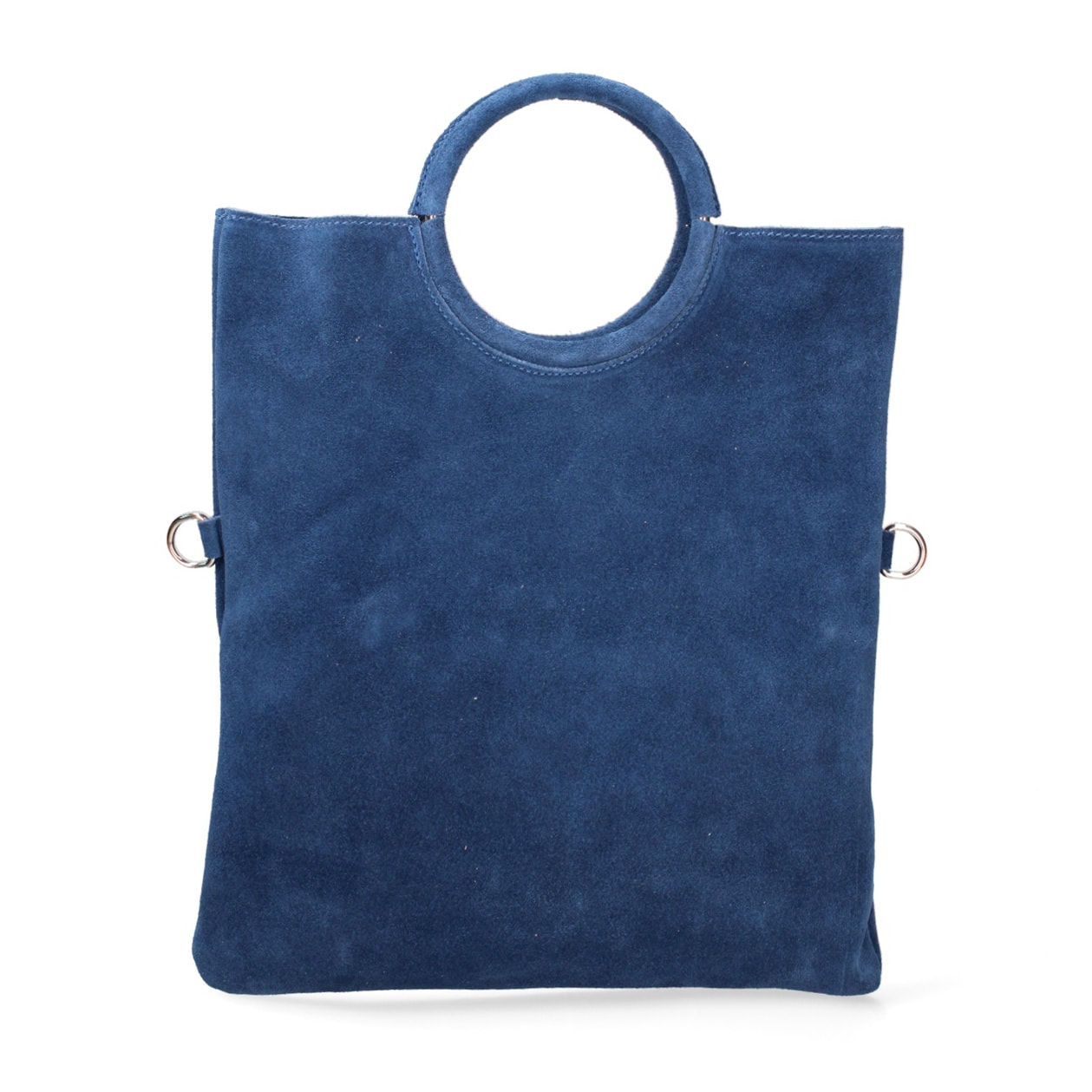 Borsa a mano da donna Made in Italy - Modello Zelia - Pelle scamosciata - 29.0 x 30.0 x 1.0 cm