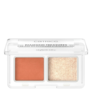 Diamond Treasures - Duo Fard à Paupières Crème Effet Poudre Formule Très Pigmentée