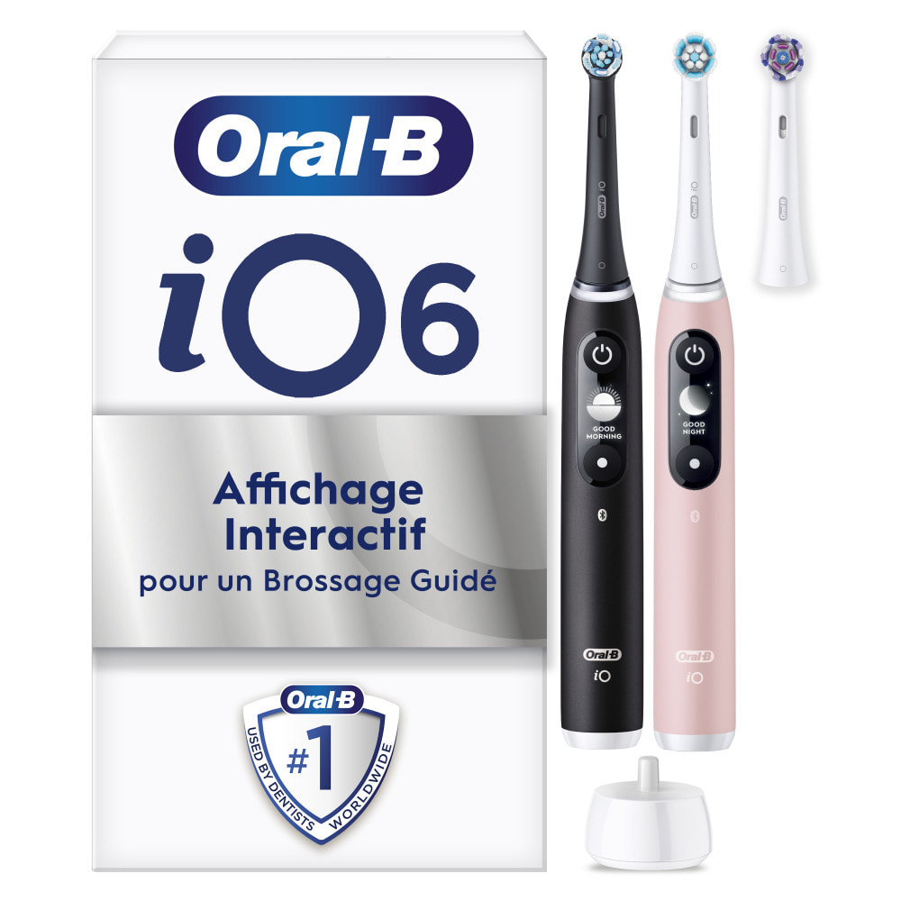Oral-B iO 6 Oral-B iO 6 Brosses À Dents Électriques Noire Et Rose