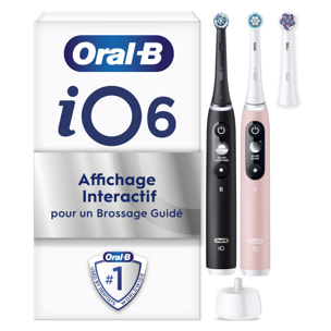Oral-B iO 6 Oral-B iO 6 Brosses À Dents Électriques Noire Et Rose