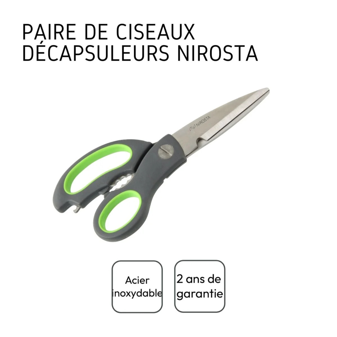Ensemble de 2 Ciseaux de cuisine Nirosta Praktika
