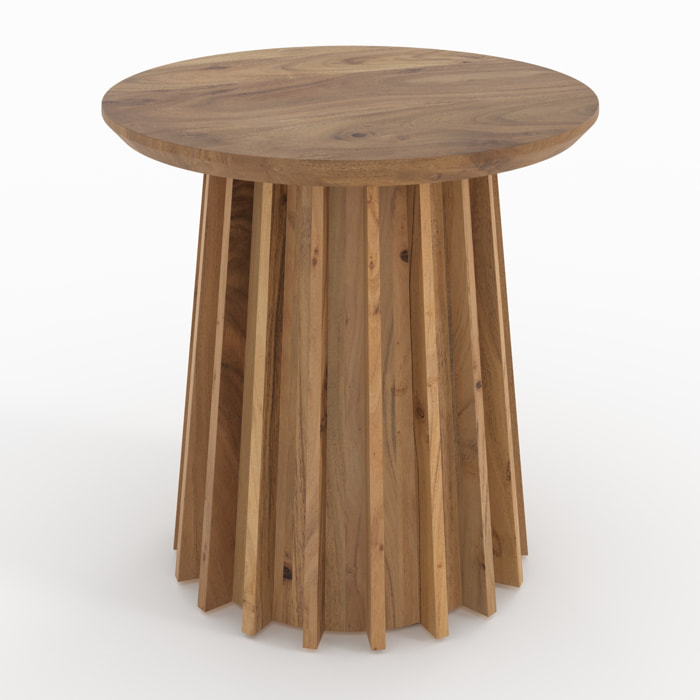 Table d'appoint en bois massif d'acacia - Suzon