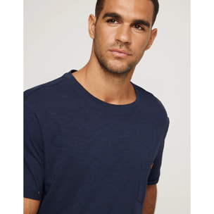 Camiseta Manga Corta Azul Marino - Button