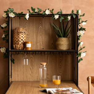 Guirlande de roses artificielle "Naki" blanc H230cm