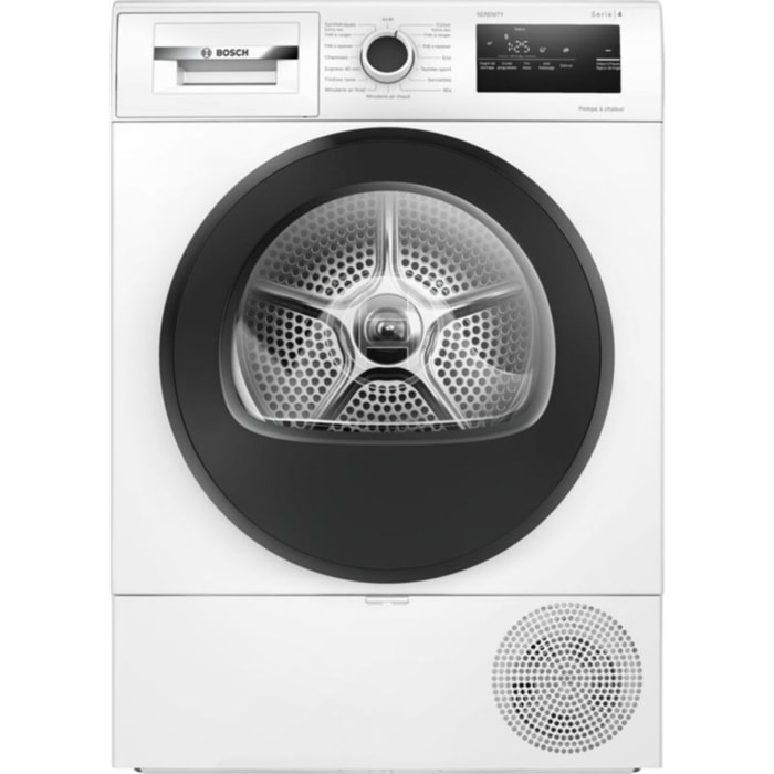 Sèche linge pompe à chaleur BOSCH WTH8520BFR, SERENITY, Série 4