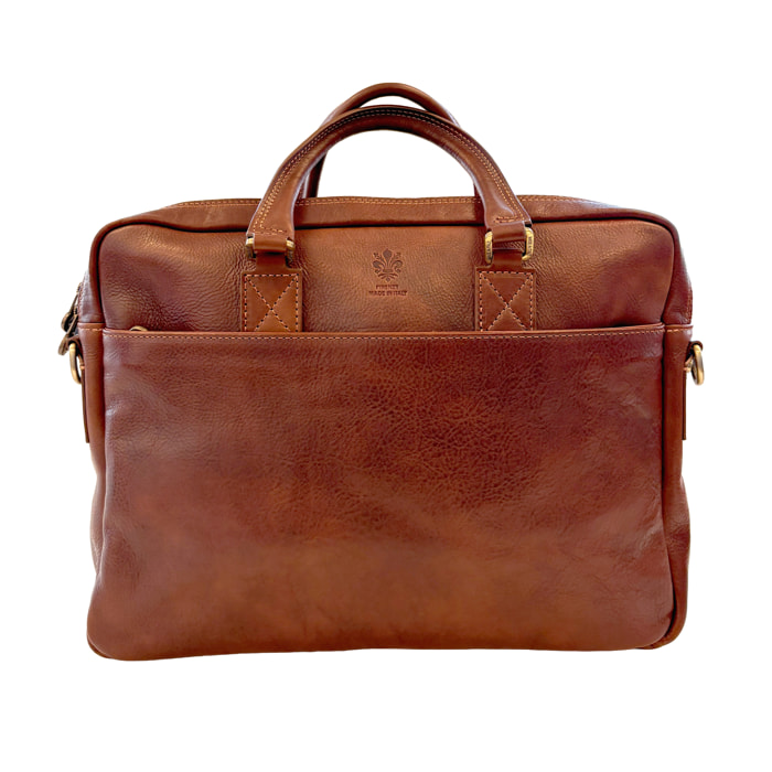 Borsa Ventiquattrore Unisex Borsa Portadocumenti da Lavoro in Pelle