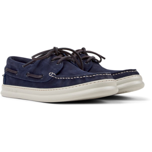 Scarpe stringate - CAMPER Runner Four - Blu - Pelle nabuk