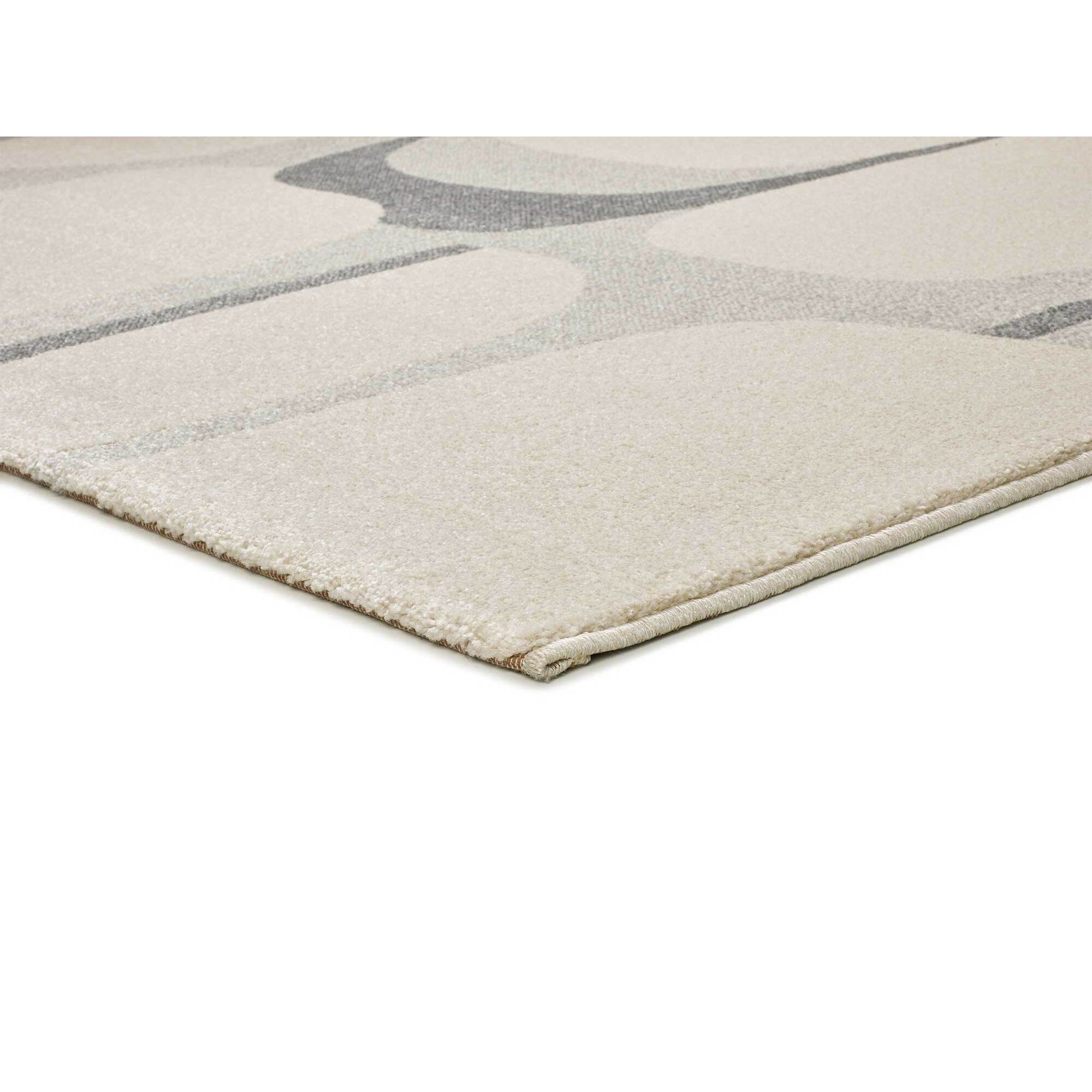 PORTO Alfombra abstracta en tonos beige y gris, varias medidas disponibles