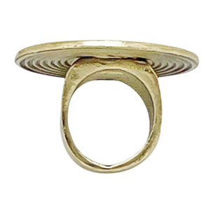 Anillo con disco "Azca" en dorado T15