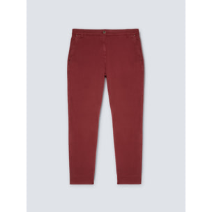 Fiorella Rubino - Pantalón chino de algodón - Burgundy