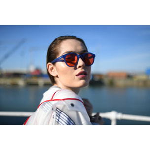 Gafas de sol OCEAN TIBURON - Trans azul esmerilado trans. rojo