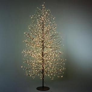 Albero con 1500 micro led da est. - Pezzi 1 - NERO - Bianchi Dino SpA