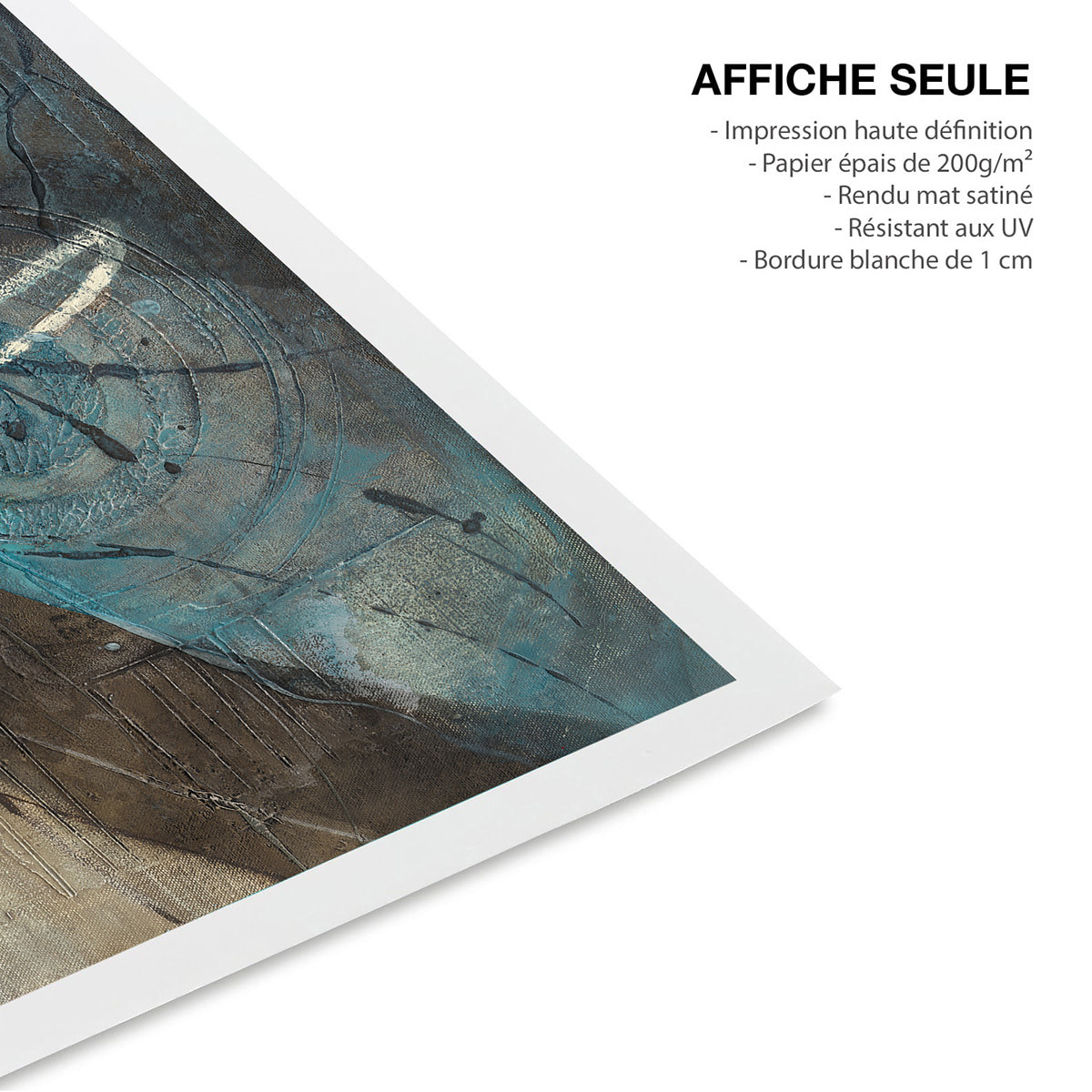 Affiche art abstrait Entraînement Affiche seule