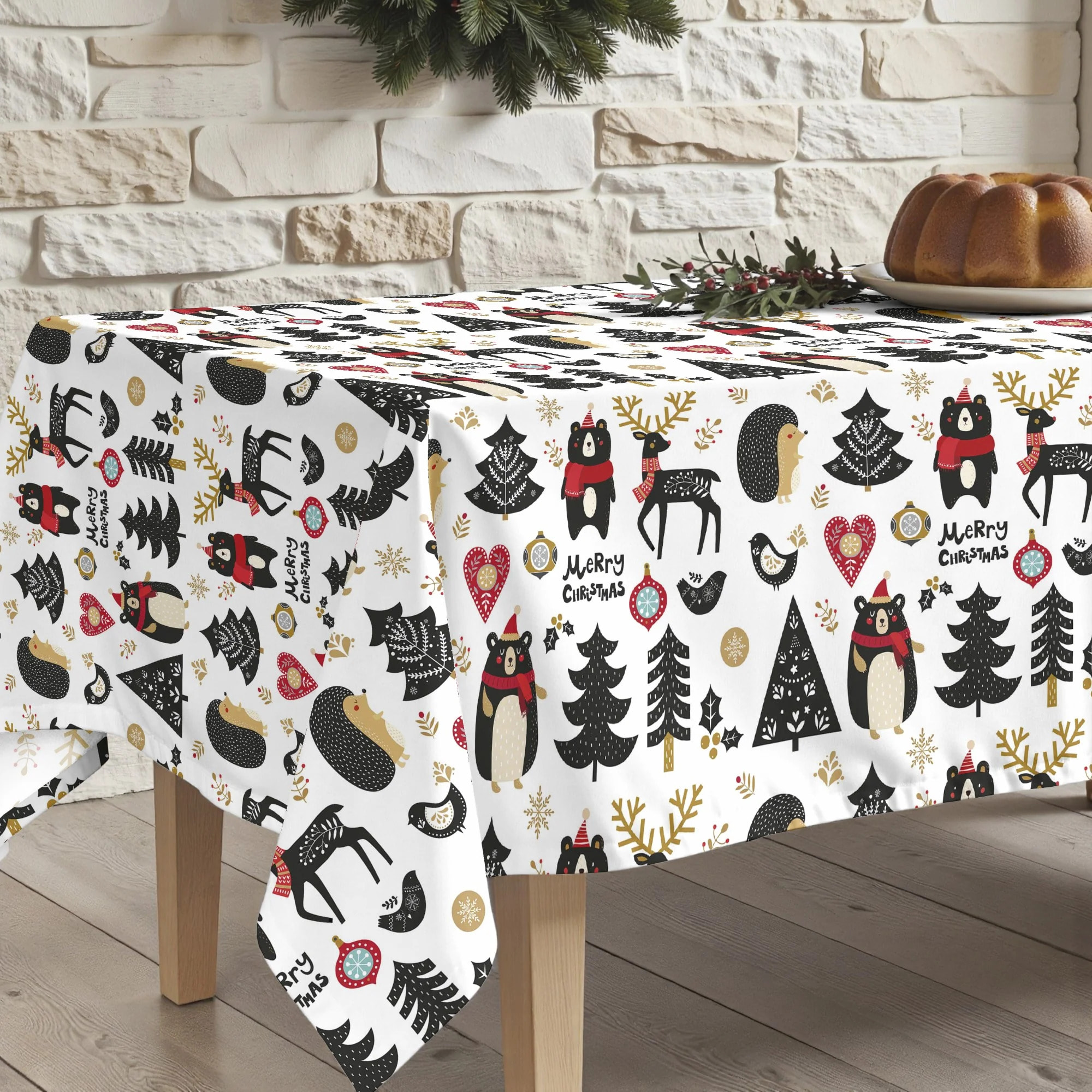 Nappe en résine Anti-tâches Merry Christmas 61