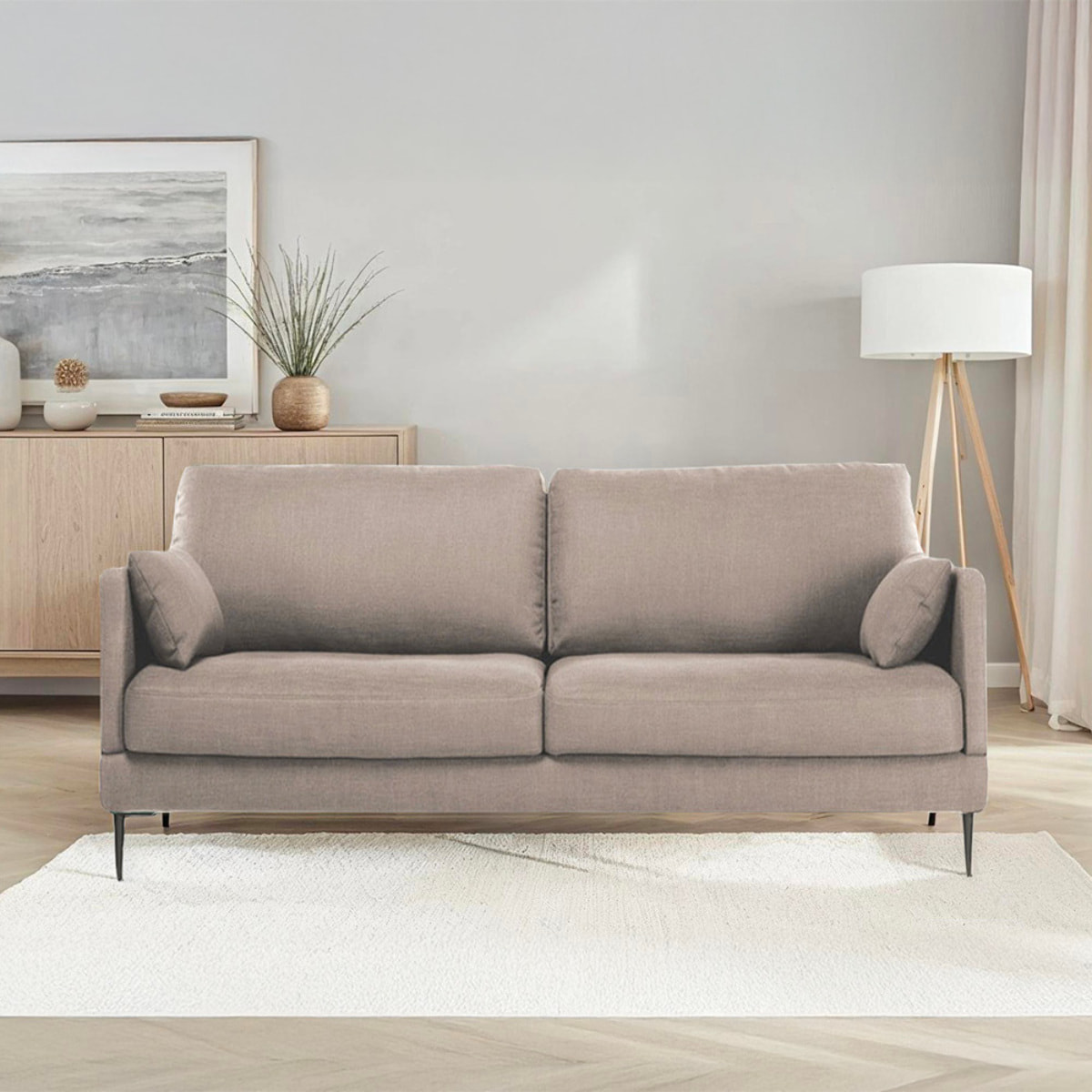 Canapé Tissu Droit Splendido - 2 Places