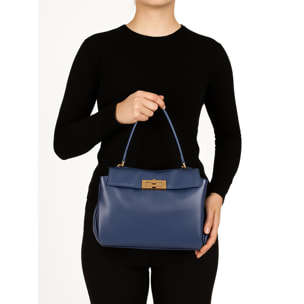 Borsa a mano da donna Made in Italy - Modello Padova - 100% pelle - 28.0 x 19.0 x 8.0 cm