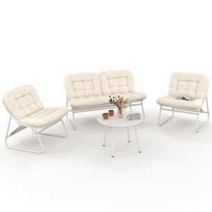 Salon de jardin Ariane 4 places beige