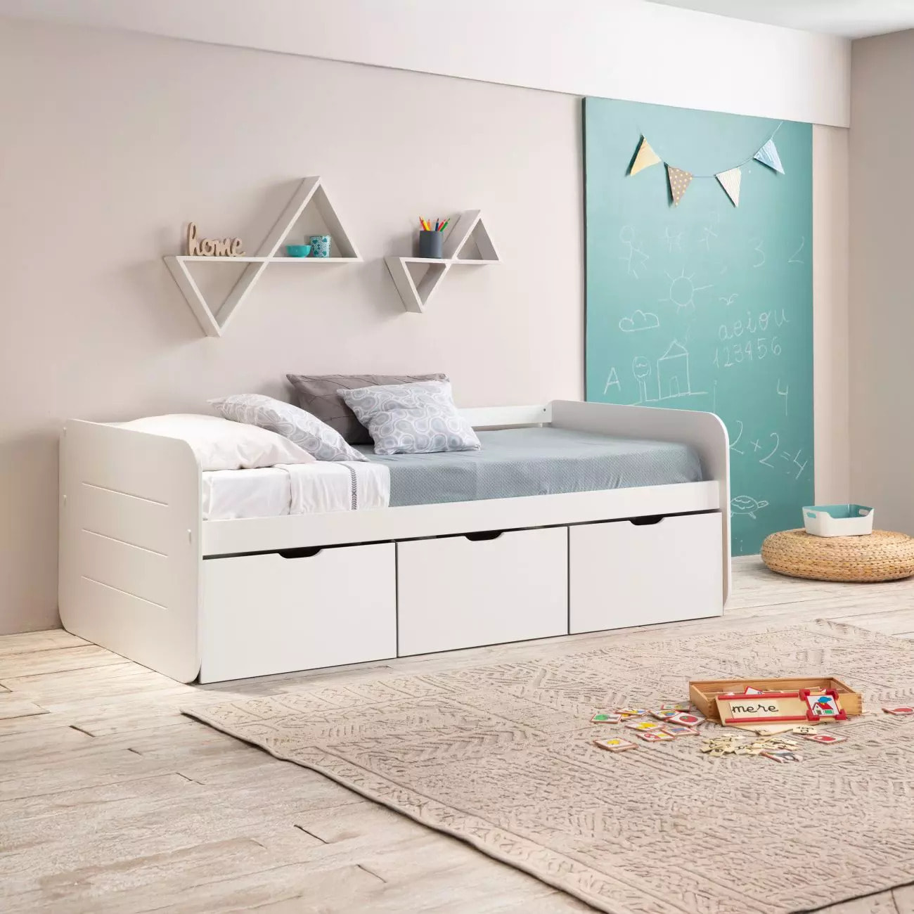 Cama juvenil Lille Blanco