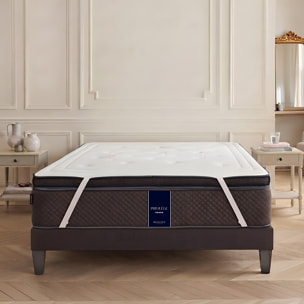Surmatelas Privilège Mémoire de Forme, 5 cm d'épaisseur, Elastiques de Maintien, Confort Moelleux