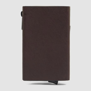 Piquadro Portafoglio compatto con portacarte automatico, porta monete e protezione RFID