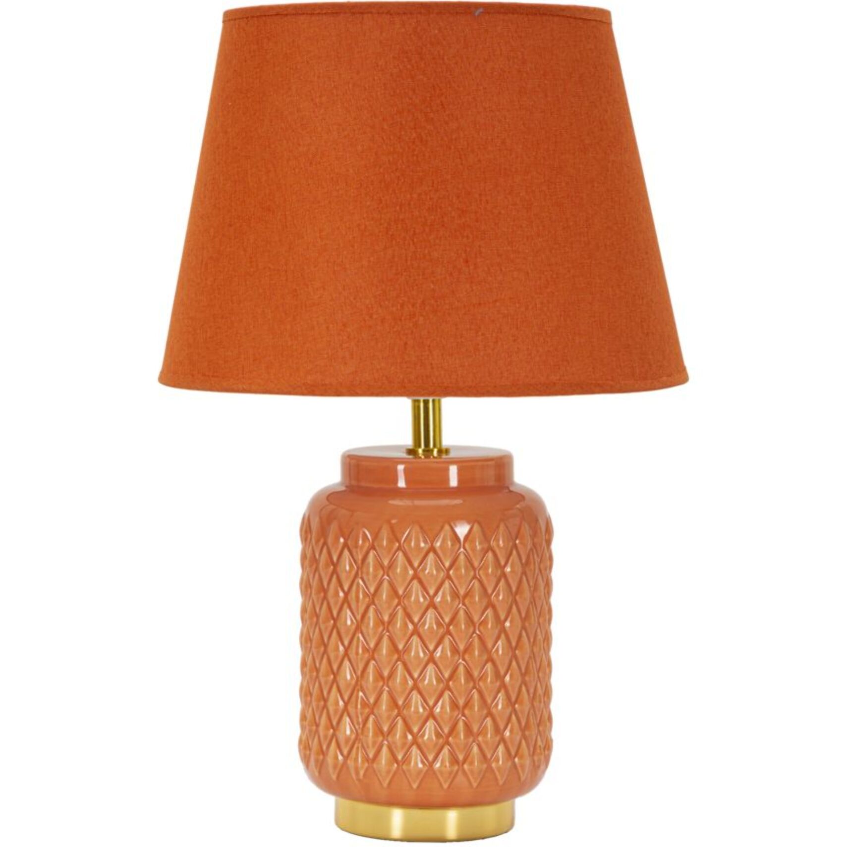 LAMPADA DA TAVOLO SQUARE ARANCIONE CM Ø 28X44
