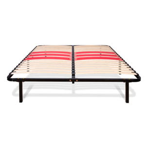 Sommier cadre à lattes - Métal - FLORENCE - 1 place