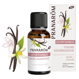 Pranarom - Huile Essentielle à diffuser Tendre gourmandise - Bio - 30 ml