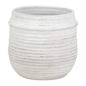 Macetero Ceramica Blanco 34x34x33 Cm