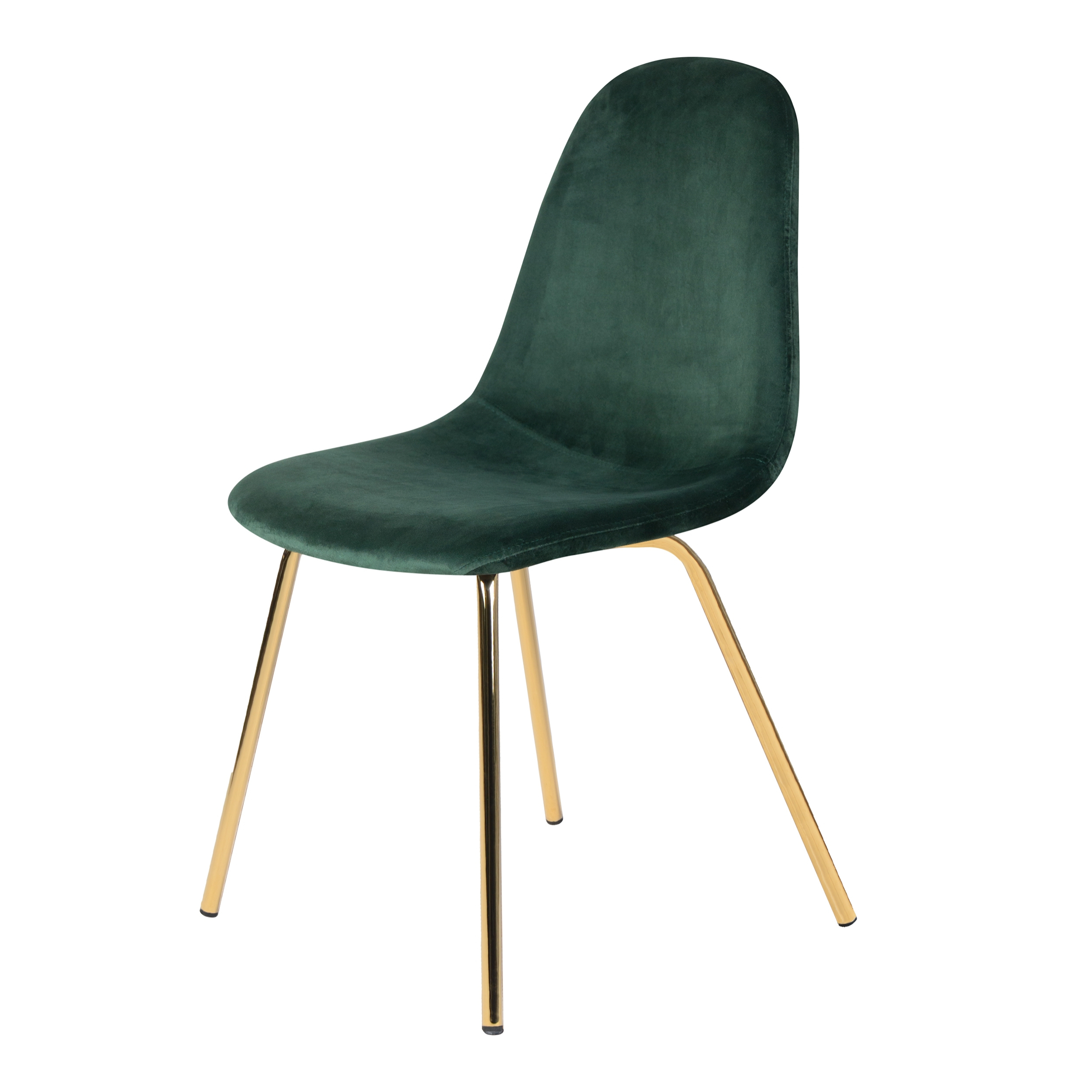 Chaise Skuli en velours vert (lot de 2)