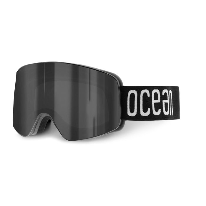 Gafas de esquí OCEAN PARBAT - Negro / Ahumada con borde negro