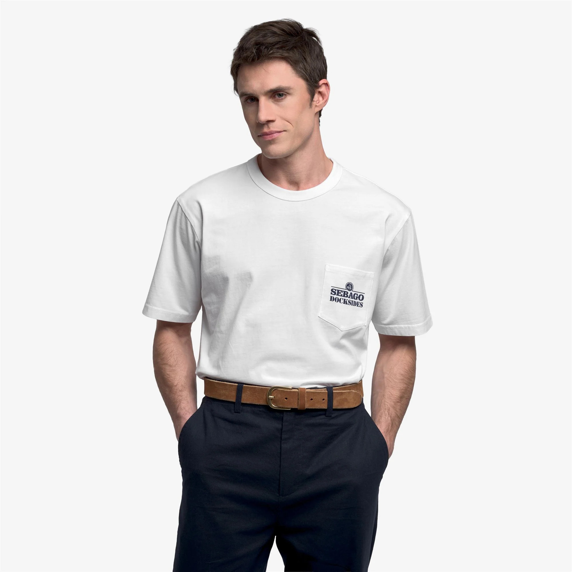 Sebago - T-Shirts & Top Uomo Donna Bianco - Atlantictide