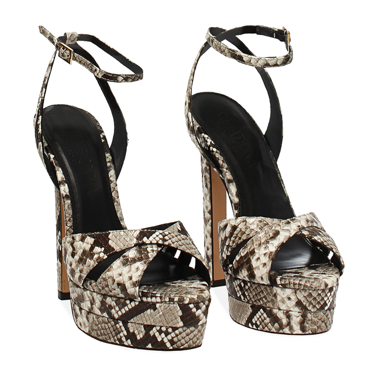 Sandali beige tacco 13,7 cm