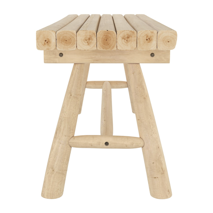 Banc de jardin en branche de teck 2 places - Makam
