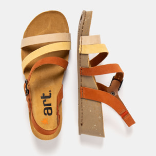 Sandalias 1930 MULTI DARK ORANGE-HONEY/ I LIVE color Dark orange-honey